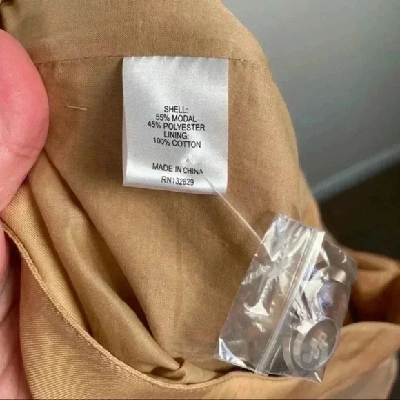 L'Academie The Danette Bronze Button Fly Belted High Rise Trouser Pants - Picture 9 of 10